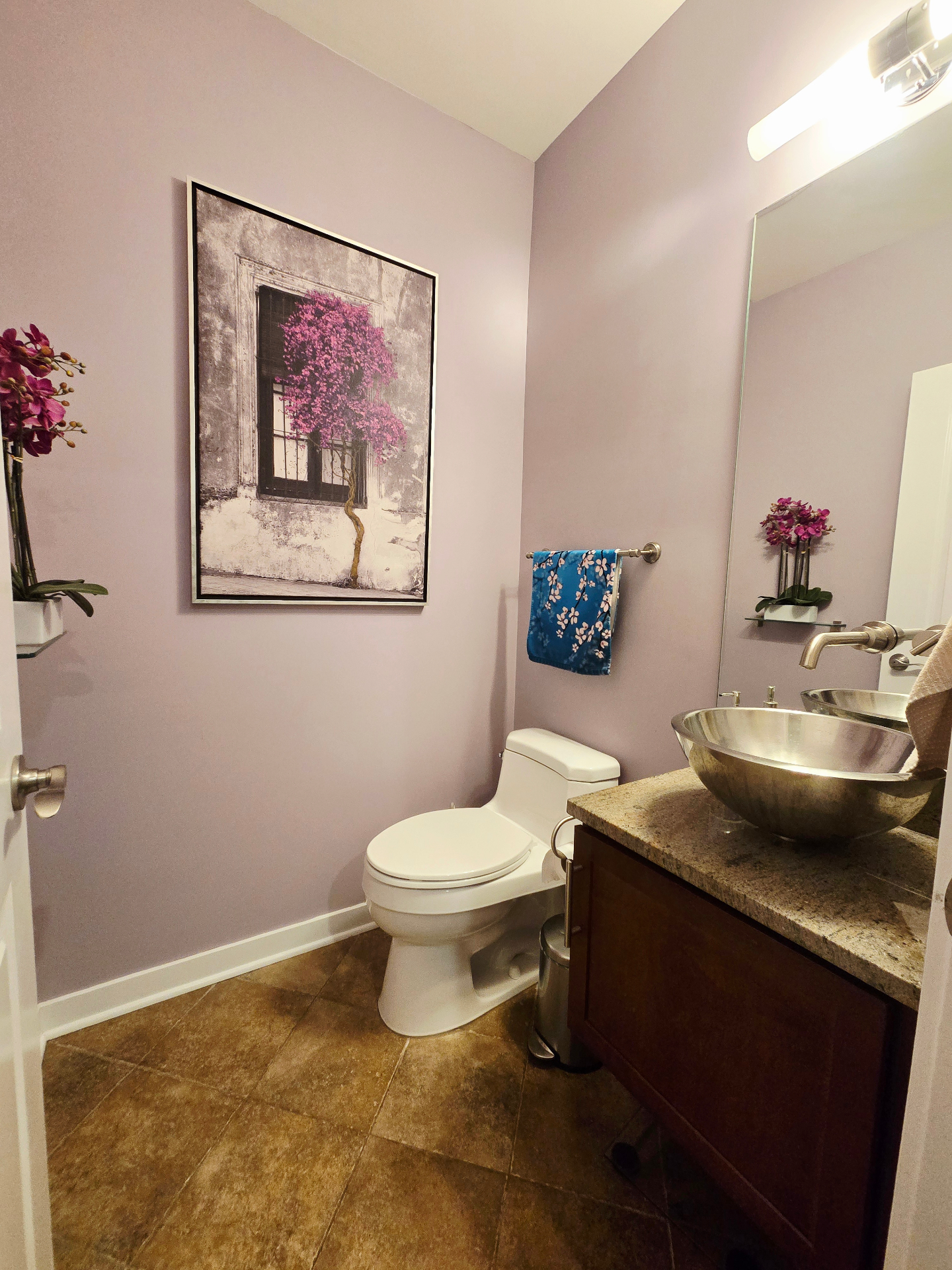 Half bath powder room on main level